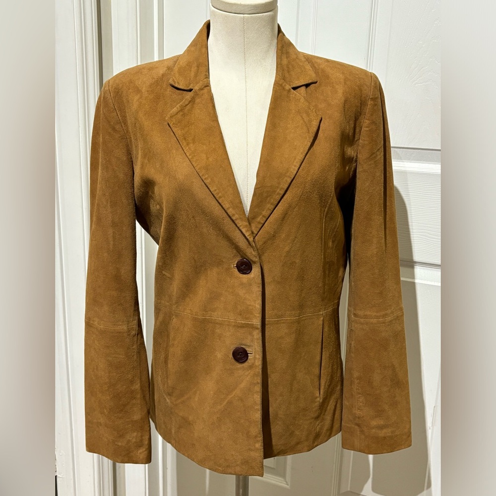 Spieth & Wensky Women's Tan Soft Suede Jacket Size 38